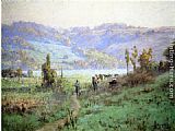 Theodore Clement Steele In the Whitewater Valley near Metamora painting